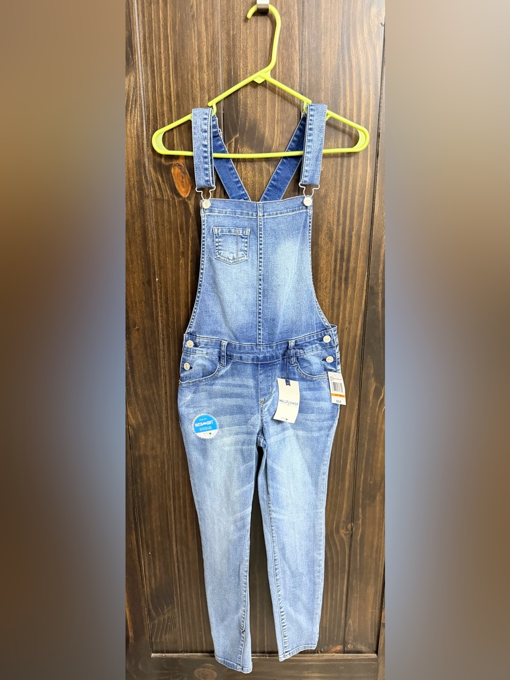 NWT-Wallflower Denim Cropped Overalls-Size: Small